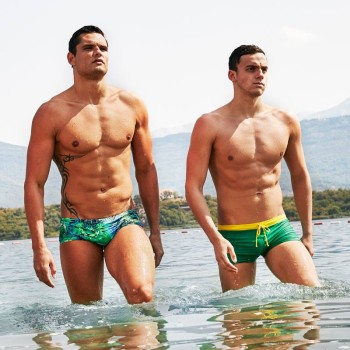 green speedo boys - swimmers Florent Manaudou James Guy