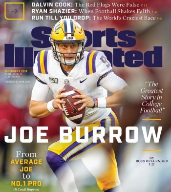 joe burrow hot quarterback magazine cover