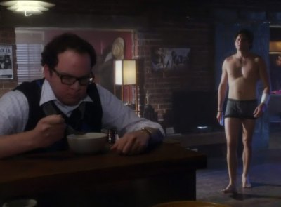 kristoffer polaha underwear in the episode Parents Unemployed of Life Unexpected