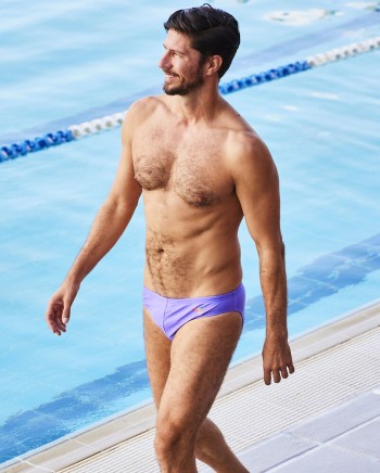 purple speedo for men - male model swimmer