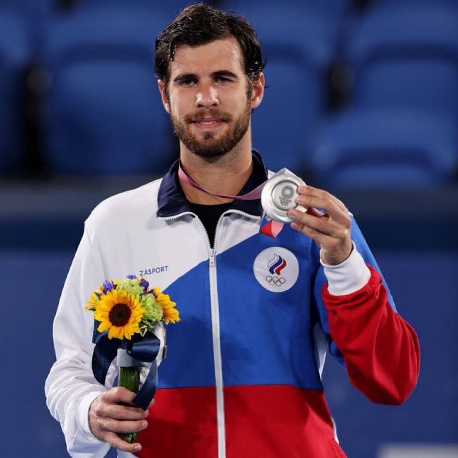 Karen Khachanov titels silver medal tokyo olympics