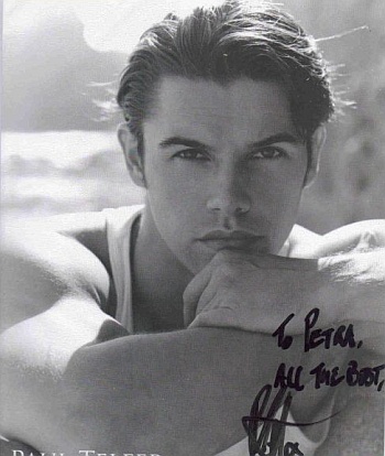 Paul Telfer young with autograph