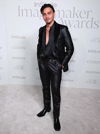 Tonatiuh Elizarraraz male celebrity leather pants