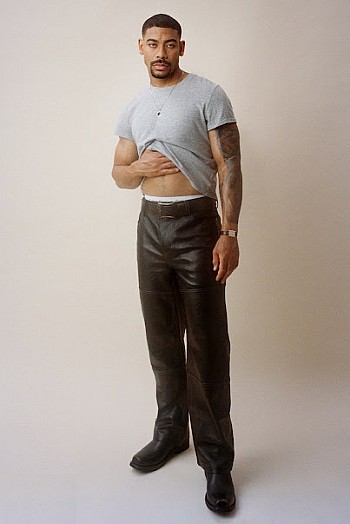 Aaron Pierre hot black model actor