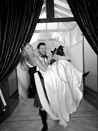 callum kerr wife lauren - wedding